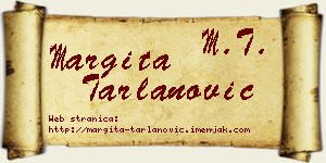 Margita Tarlanović vizit kartica